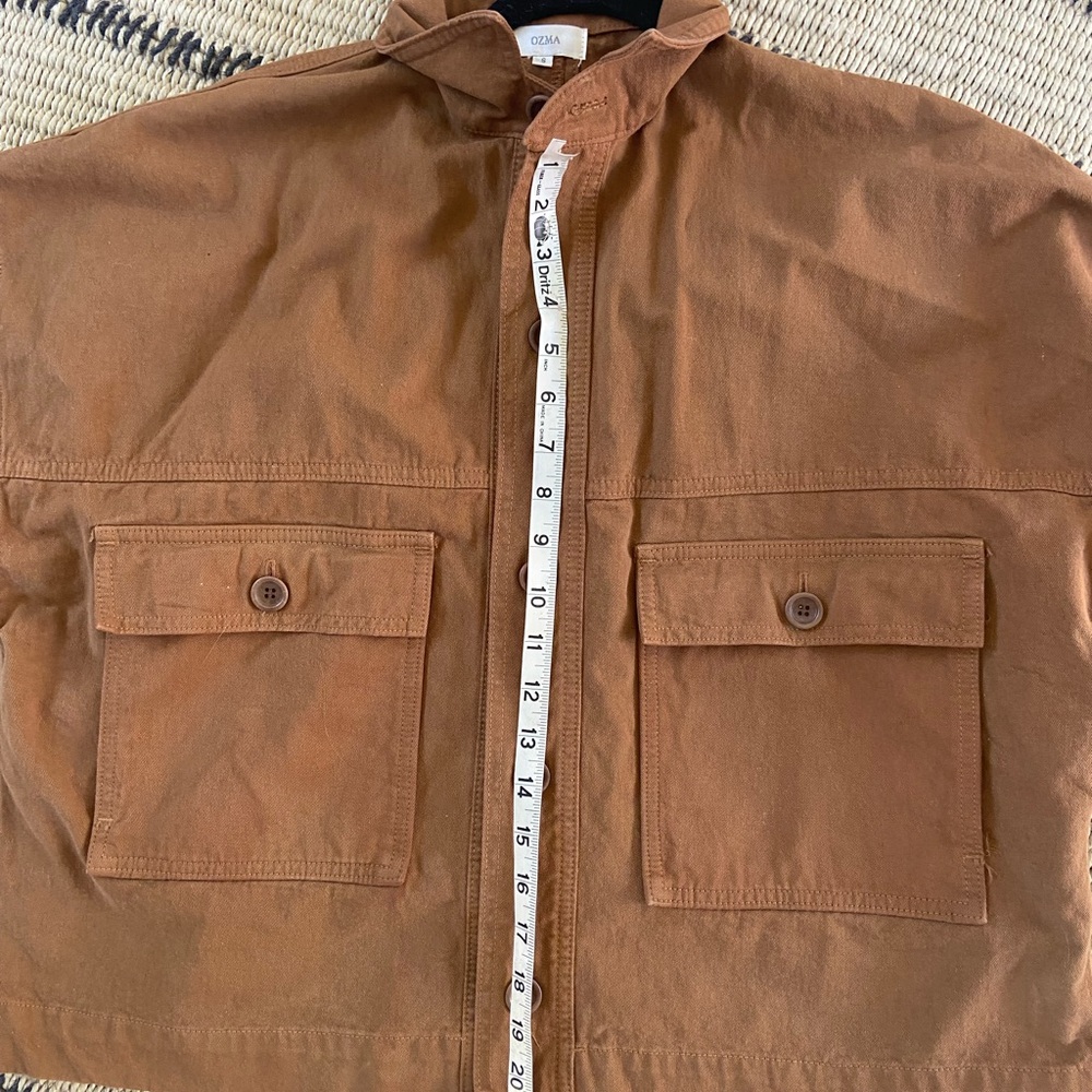 OZMA Tan Utility Jacket for Women - Picture 9 of 10